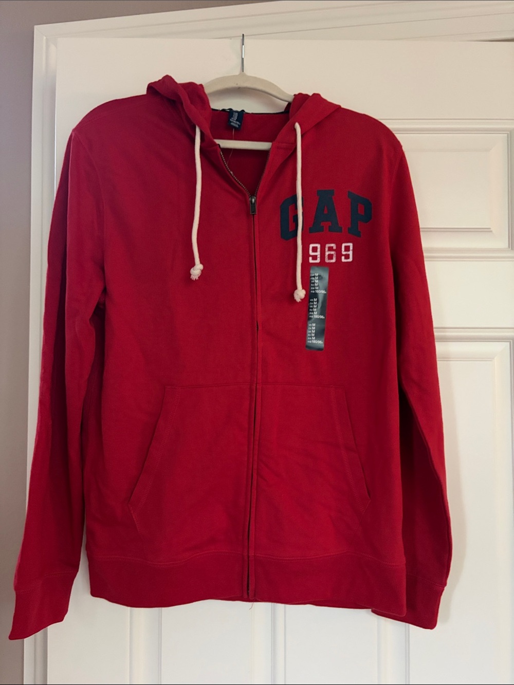 GAP Red Full-Zip Hoodie with Logo